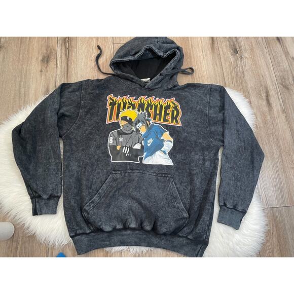 THRASHER Naruto Anime Men's Small Hoodie Hooded Sweatshirt - Picture 1 of 12